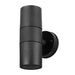 elevenpast Wall Light Black Ellies Ash Series AC Dual Beam Outdoor Wall Light - GU10 Base White | Black ELL-5016-BK