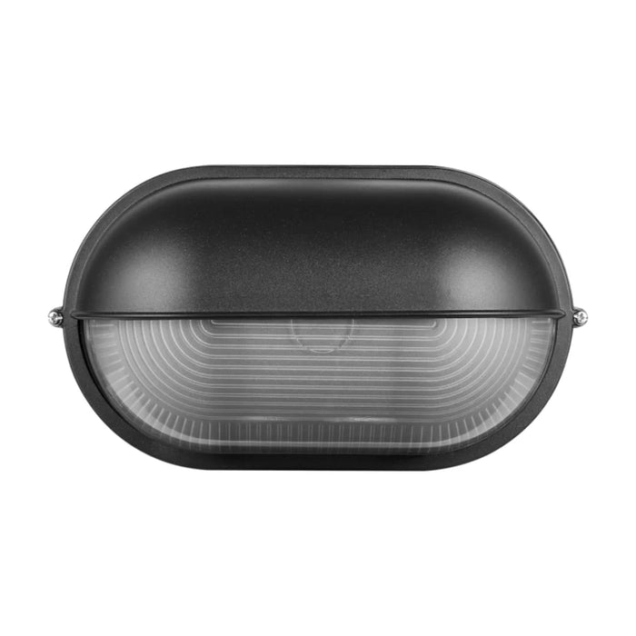 elevenpast Wall Light Ellies Arc Series - Large AC Oval Bulkhead - E27 Base White | Black