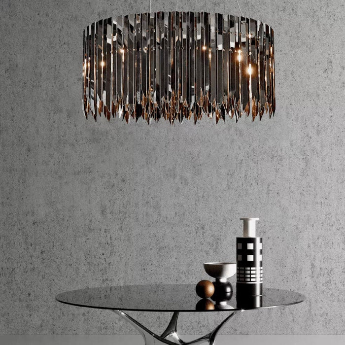 elevenpast Black Enigma Chandelier Light Black| Chrome Medium ENIGMA MEDIUM BLACK
