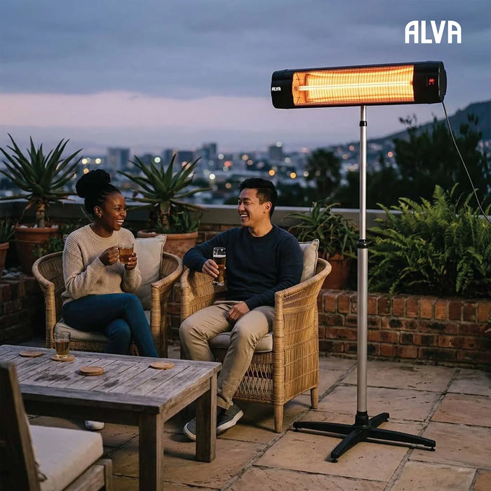 ALVA Heater ALVA Electric Infrared Heater | Telescopic Stand and Remote Control | Wall-mountable EPH650 6009715630377
