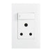elevenpast switch White 4x2 16A Switched Wall Socket – Black | White EPL231 WHITE 6007226092011