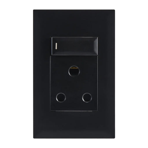 elevenpast switch Black 4x2 16A Switched Wall Socket – Black | White EPL281 BLACK 6007226092073