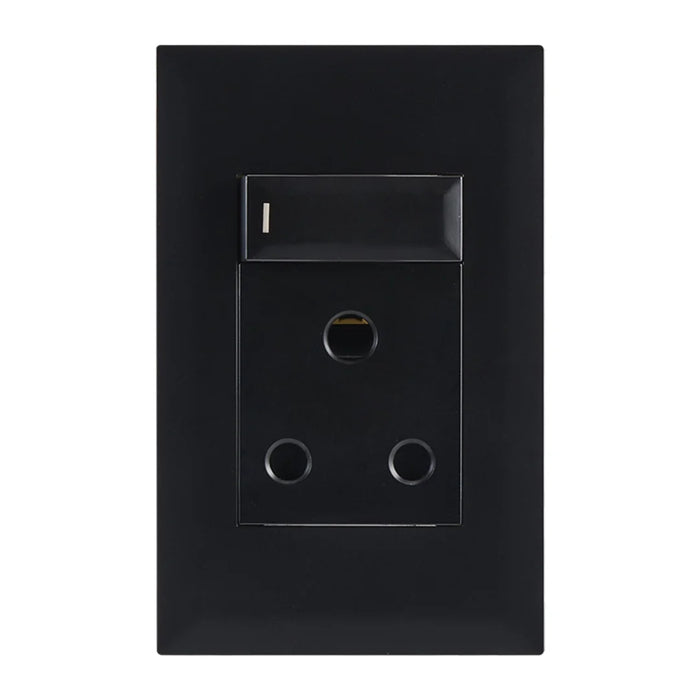 elevenpast switch Black 4x2 16A Switched Wall Socket – Black | White EPL281 BLACK 6007226092073