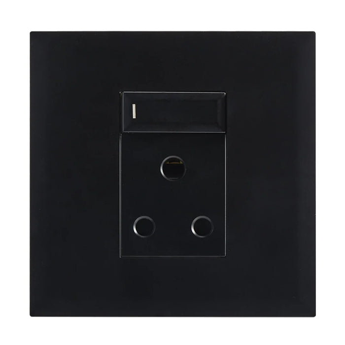 elevenpast switch Black 4x4 16A Switched Wall Socket – Black | White EPL282 6007226092080
