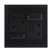elevenpast switch Black Double 16A Switched Wall Socket – Black | White EPL283 BLACK 6007226092097