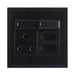 elevenpast switch Black Multi-Socket Wall Outlet 16A Switched Socket and Dual Slim 2-Pin Sockets – Black | White EPL285 BLACK 6007226092110