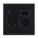 elevenpast switch Black Multi-Socket Wall Outlet with 16A Switched Plug and Schuko Socket – Black | White EPL286 BLACK 6007226092127