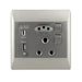 elevenpast switch Modern 16 Amp Multi-Socket Wall Plug with USB-C and USB-A EPL365 DUO 6007226086058
