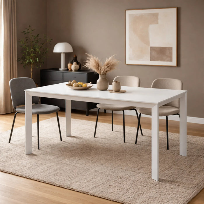 elevenpast Tables Aiko Aluminium High Bar Table with Stone Top – Black or Matt White