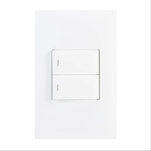 elevenpast switch White / 1 Way 2 Lever Light Switch 4x2 Wall Plate – 1 Way o| 2 Way Light Switch Black | White ESW202 WHITE 6007226091878
