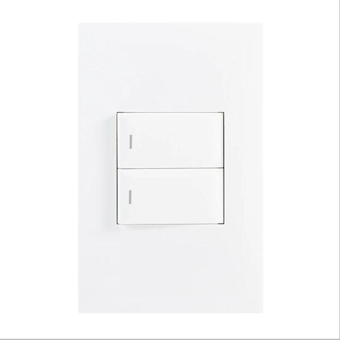 elevenpast switch White / 1 Way 2 Lever Light Switch 4x2 Wall Plate – 1 Way o| 2 Way Light Switch Black | White ESW202 WHITE 6007226091878