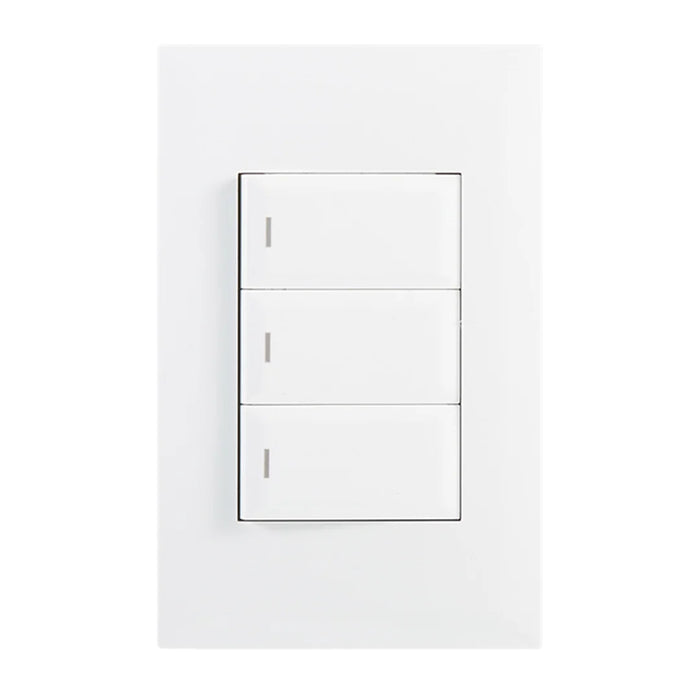 elevenpast switch White / 1 Way 3 Lever Light Switch 4x2 Wall Plate – 1 Way | 2 Way Switch Black | White ESW203 WHITE 6007226091892