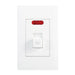 elevenpast switch White 35A Double Pole Isolator Switch 4x2 Wall Plate – Black | White ESW204 WHITE 6007226091915