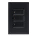elevenpast switch Black / 1 Way 3 Lever Light Switch 4x2 Wall Plate – 1 Way | 2 Way Switch Black | White ESW253 BLACK 6007226091977
