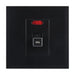 elevenpast switch Black 45A Double Pole Isolator Switch 4x4 Wall Plate – Black | White ESW255 BLACK 6007226092004