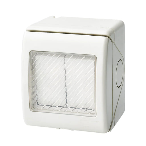elevenpast switch 1 Way Weatherproof 2 Lever Light Switch IP55 – 1 Way or 2 Way Outdoor Switch White ESWP902 WHITE 6007226091786