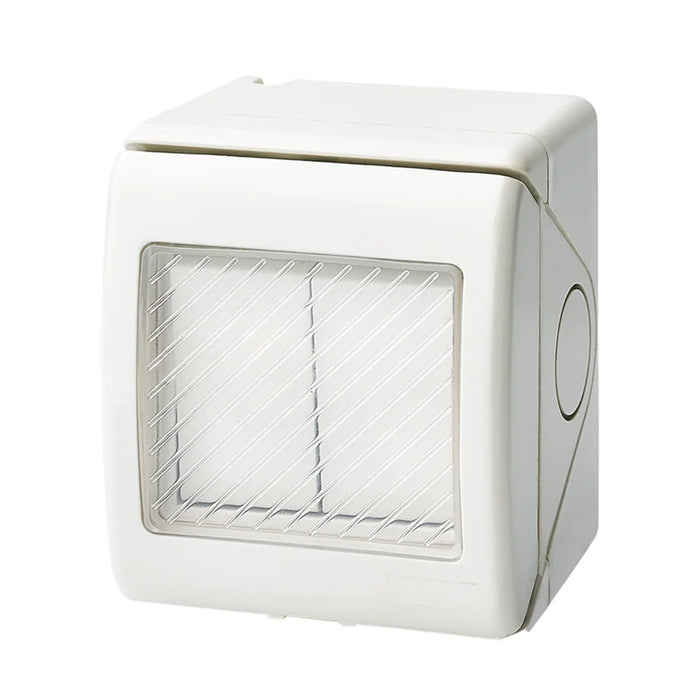 elevenpast switch 1 Way Weatherproof 2 Lever Light Switch IP55 – 1 Way or 2 Way Outdoor Switch White ESWP902 WHITE 6007226091786
