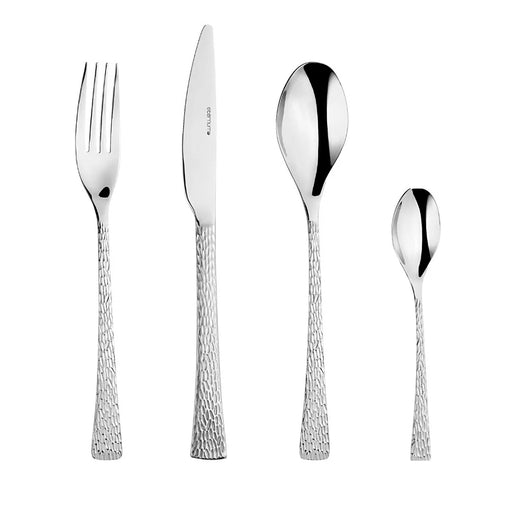 elevenpast cutlery set Artesia 24pc Textured Steel Cutlery Set ET983-BL24