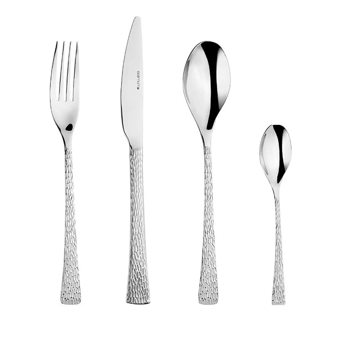 elevenpast cutlery set Artesia 24pc Textured Steel Cutlery Set ET983-BL24