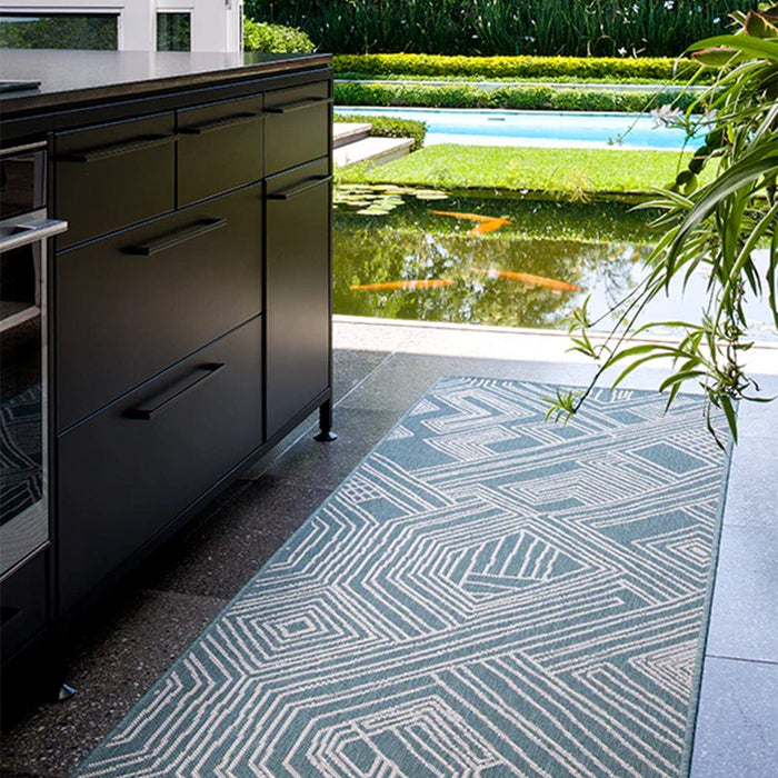 elevenpast rug 2m x 0.8m Etch Jade Rug ETCHJADE2X0.8