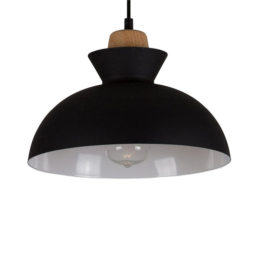 elevenpast Black Charlotte Bowl Pendant EU - P982B