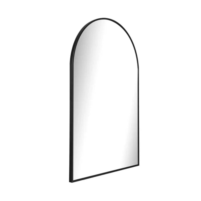 elevenpast Mirrors Arched Metal Wall Mirror for Bathroom and Entryway - Gold | Black