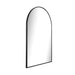 elevenpast Mirrors Arched Metal Wall Mirror for Bathroom and Entryway - Gold | Black
