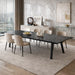 elevenpast Tables Izumi Modern Aluminium and Ceramic Glass Dining Table