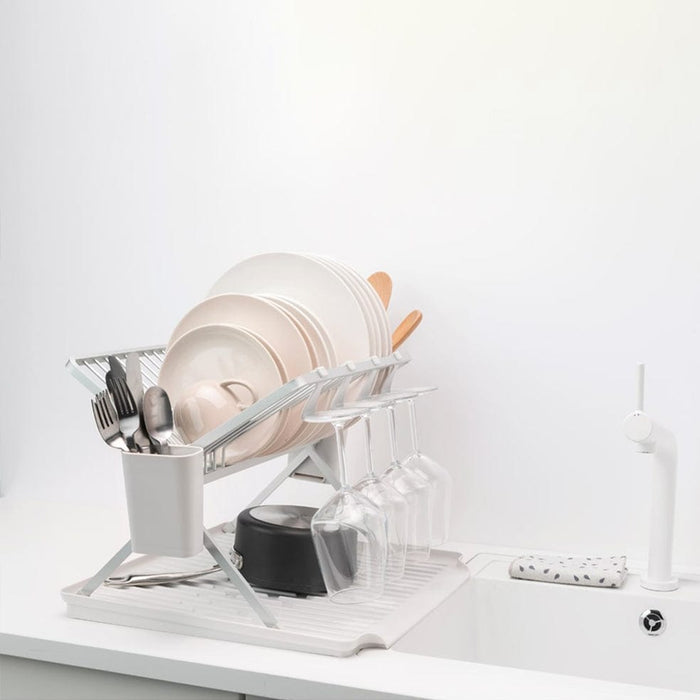 Brabantia dish rack Foldable Dish Rack Large - Light Grey | Dark Grey