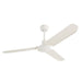 elevenpast White Industrial Loft Ceiling Fan F12W 6007328023463