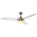 elevenpast Satin Chrome Swirl Ceiling Fan - 3 Blades F36SCS 6007328314653