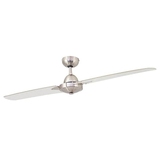 elevenpast Duo Ceiling Fan - 2 Blades | Satin Chrome F39SC 6007328315179