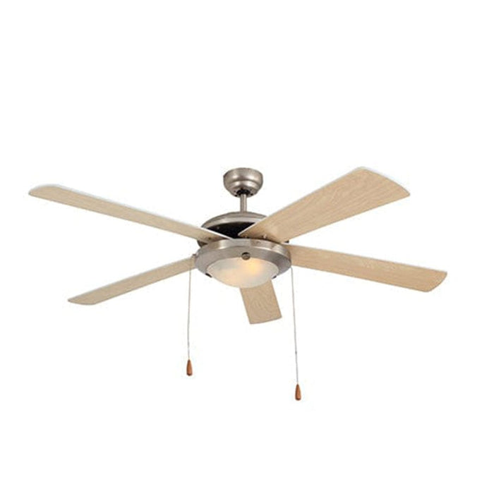 elevenpast Natural Wood Comet Ceiling Fan - 5 Blades F4NW 6007328010944