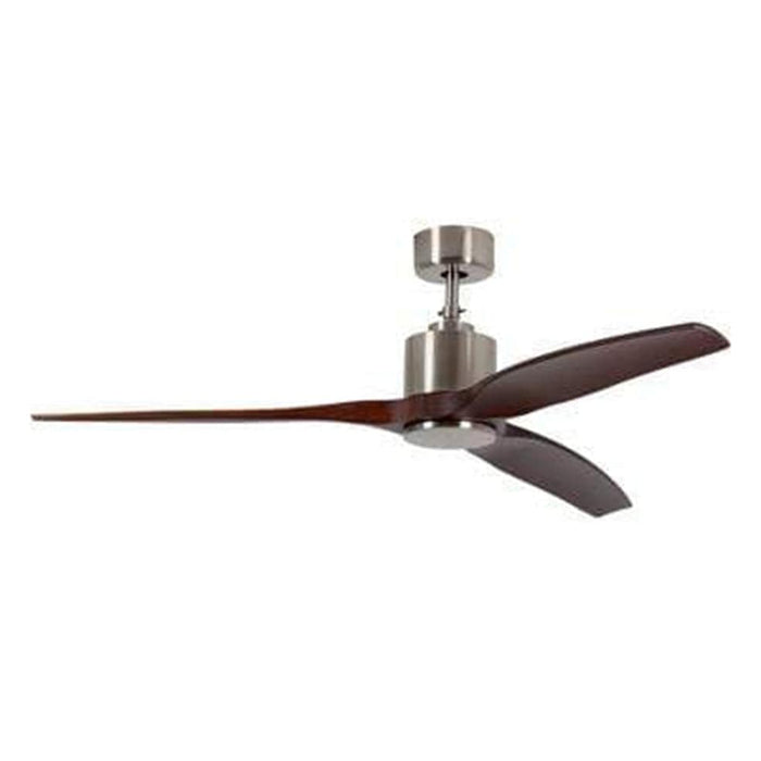 elevenpast Chrome Ceiling Fan 3 Blades Dark Wood DC Motor F75DWSC 6007328393047