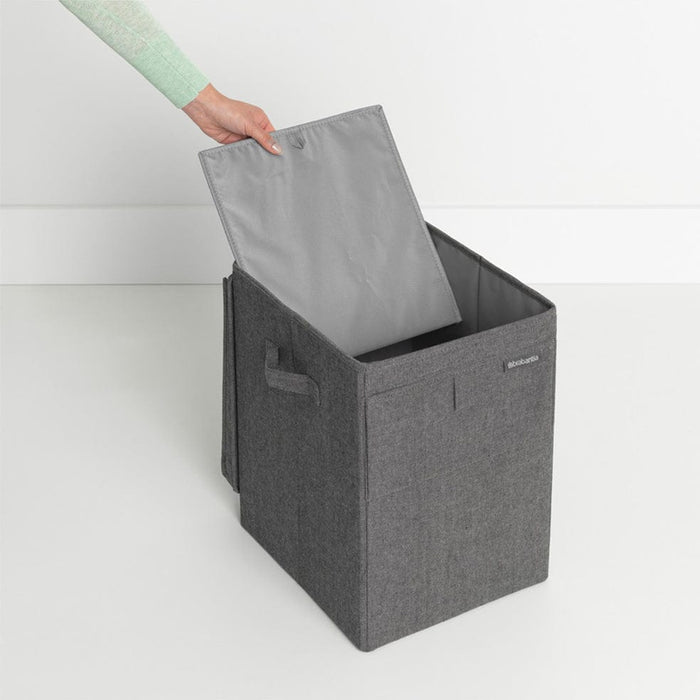 elevenpast laundry bin Brabantia Stackable Laundry Box – 35 Litre Green | Grey | Pepper Black