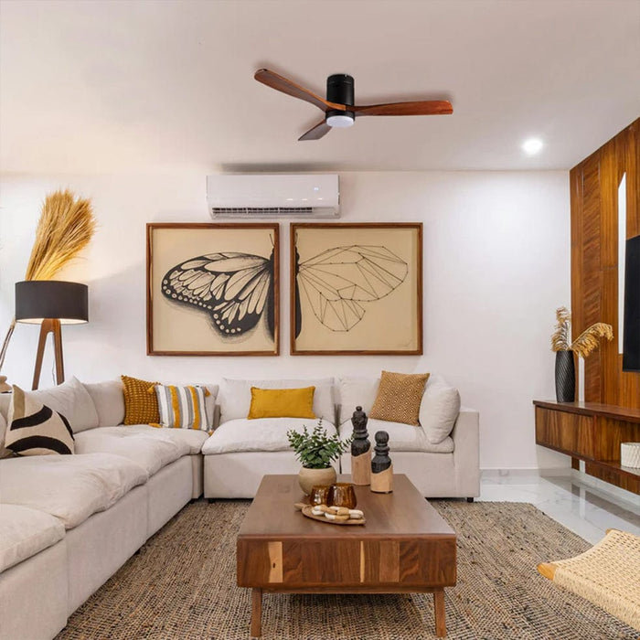 Spazio Ceiling Fan Fan Fare Wooden Ceiling Fan - Wallnut FA.102.3070