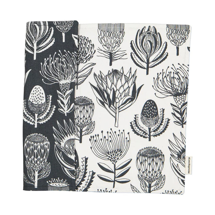 elevenpast Decor Grey Floral Kingdom Double Sided Fabric Placemat Grey | Sage | Red | Blue FabricPlacematsFLORALKINGDOMG