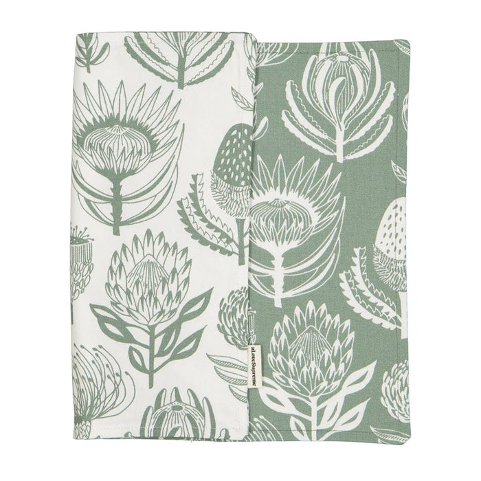 elevenpast Decor Sage Floral Kingdom Double Sided Fabric Placemat Grey | Sage | Red | Blue FabricPlacematsFLORALKINGDOMS