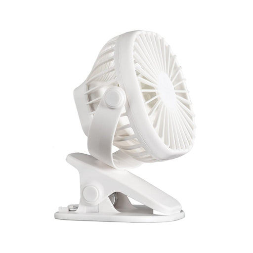 elevenpast fan White Portable and Rechargeable Clip On Table Fan Black | White FAN019WHITE