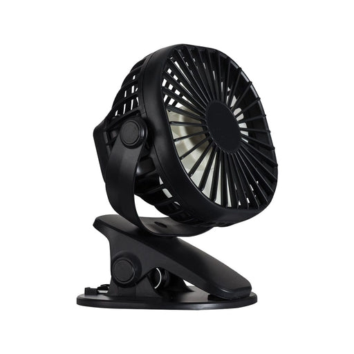 elevenpast fan Black Portable and Rechargeable Clip On Table Fan Black | White FAN020BLACK