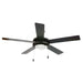 elevenpast Black Vera Ceiling Fan Black, White or Chrome FCF004 BLACK 6007226013474