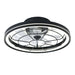elevenpast Ceiling Fans Ceiling Fan with Dimmable LED Light Black FCF010 BLACK