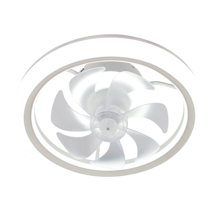 elevenpast Ceiling Fans Ceiling Fan with Dimmable LED Light White FCF019 WHITE
