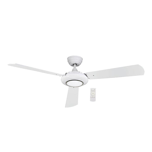 elevenpast Ceiling Fans White Metal Ceiling Fan with Light - White or Brown FCF085