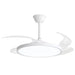 elevenpast led ceiling fan White Sky Flex LED Retractable Ceiling Fan – White | Black FCF105 WHITE