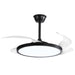 elevenpast led ceiling fan Black Sky Flex LED Retractable Ceiling Fan – White | Black FCF106 BLACK