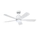 elevenpast Ceiling Fan White Bright Breeze LED Ceiling Fan - Black with Wood | White FCF111 WHITE