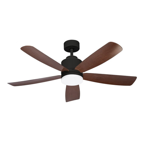 elevenpast Ceiling Fan Black Bright Breeze LED Ceiling Fan - Black with Wood | White FCF112 BLACK