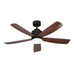 elevenpast Ceiling Fan Black Bright Breeze LED Ceiling Fan - Black with Wood | White FCF112 BLACK