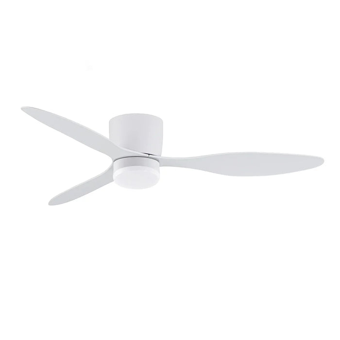 elevenpast Ceiling Fan Ceiling Fan with Light Kit | White Vento DC 6 Speed Ceiling Fan in Black | White FCF122 WHITE + PART400 6007226089783 + 6007226089806